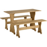 Emerfield 4 - Person Pine Solid Wood Dining Set