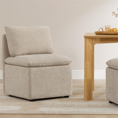 Chaise d'appoint rembourrée