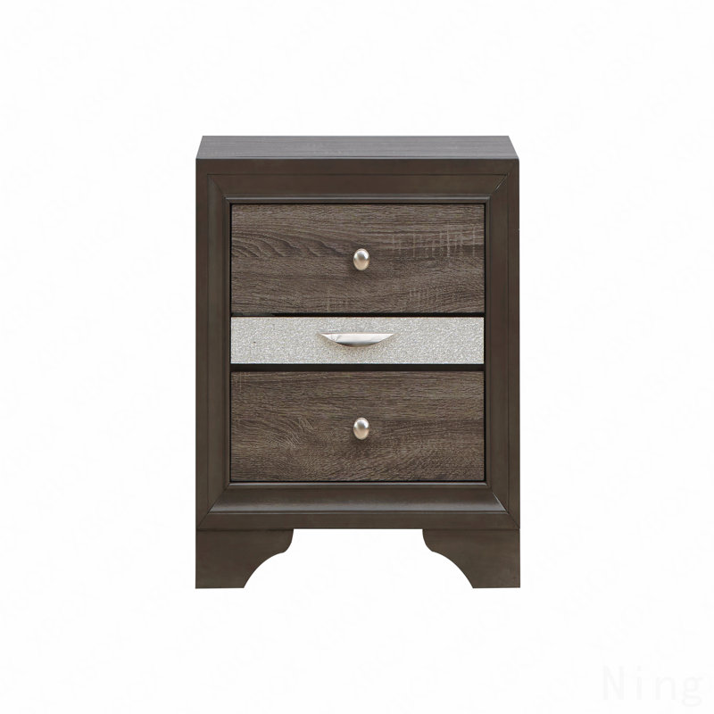 Table de chevet Basic, Gris