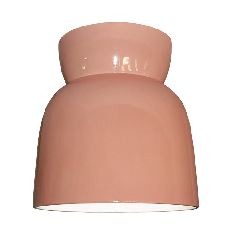 Mira Single Light Ceramic LED Semi Flush Mount