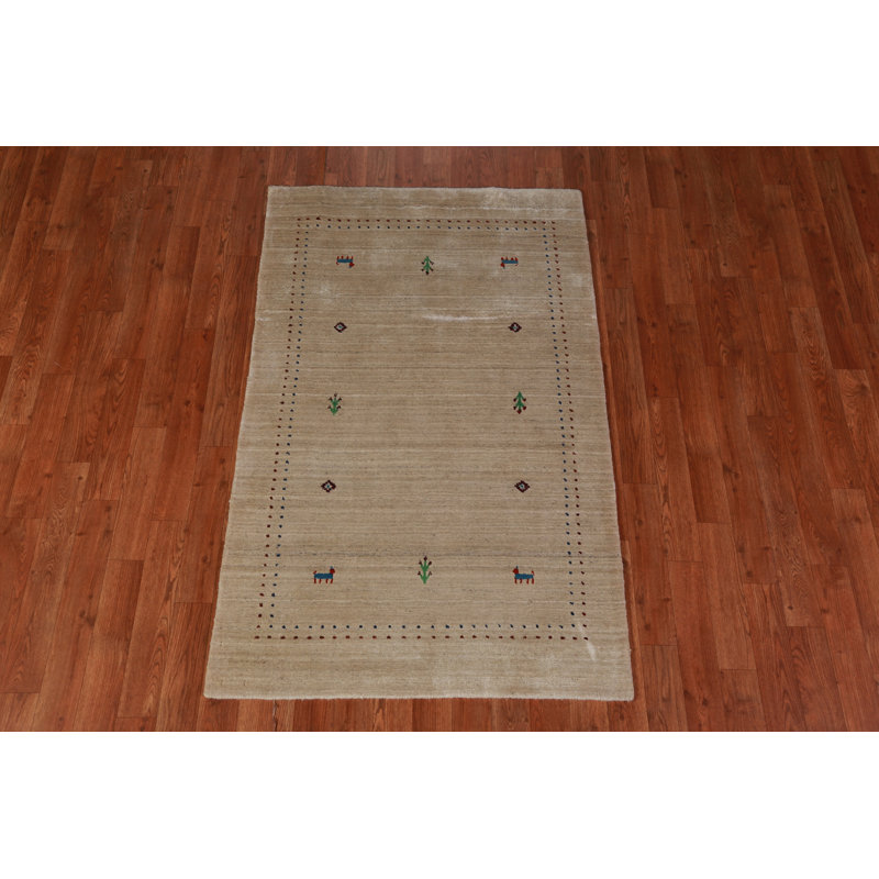 Handmade Gabbeh Indian Rug 3x5