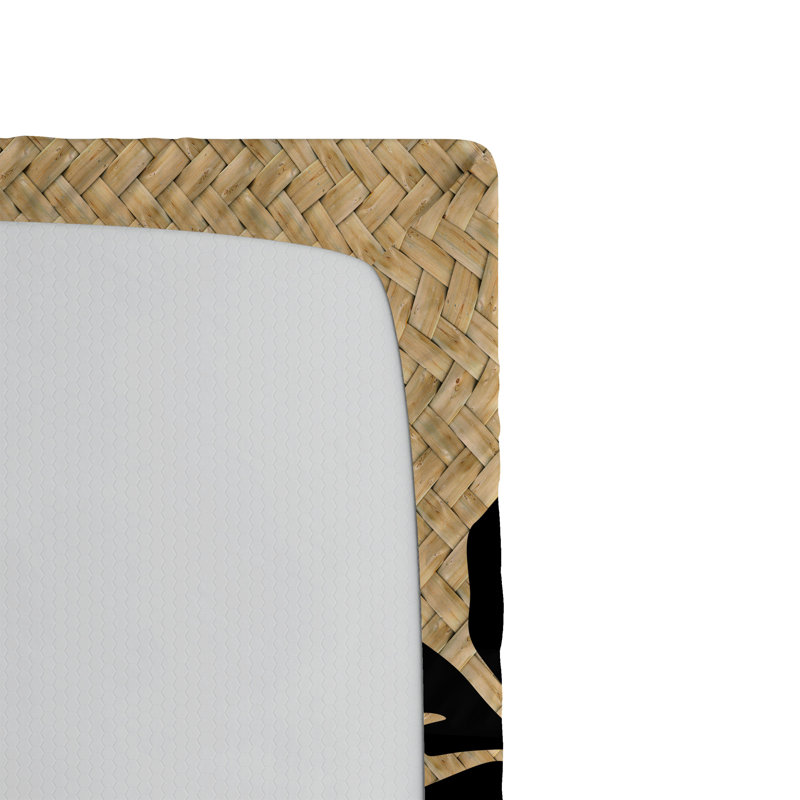 Drap-housse Ambesonne, paquet de 2, Drap-housse de taille simple, Brun pâle / bois noir / déclin
