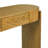Entryway Table With Natural Wood Grain Finish, Console Table With Fluted Design, Oval Top And 2 Drawers-1593868736