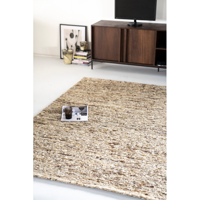 Rug Area Rug in Brown, Rectangle 5' x 8'