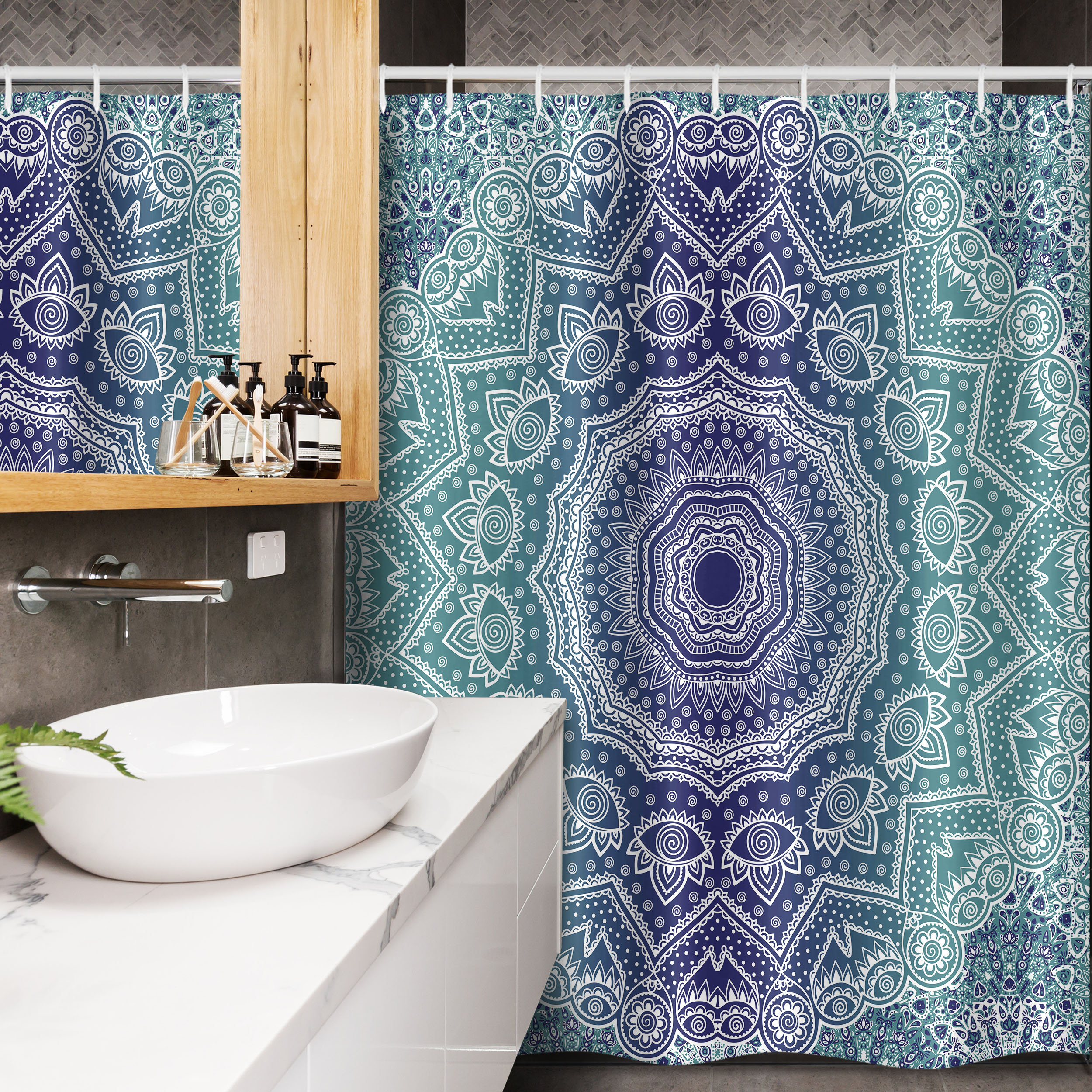 Trellis shower deals curtain