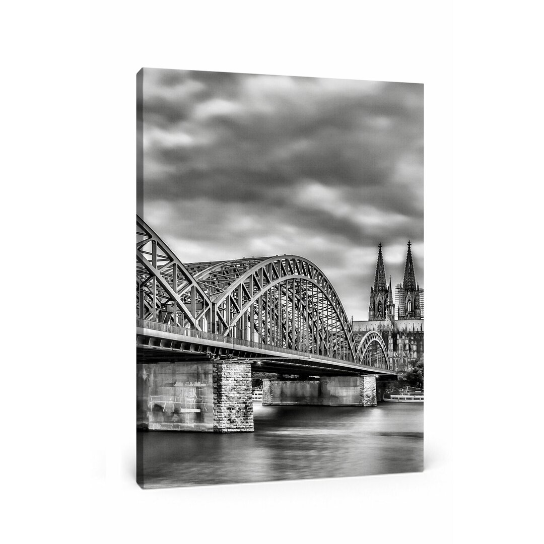 Leinwandbild Hohenzollernbrücke in Köln