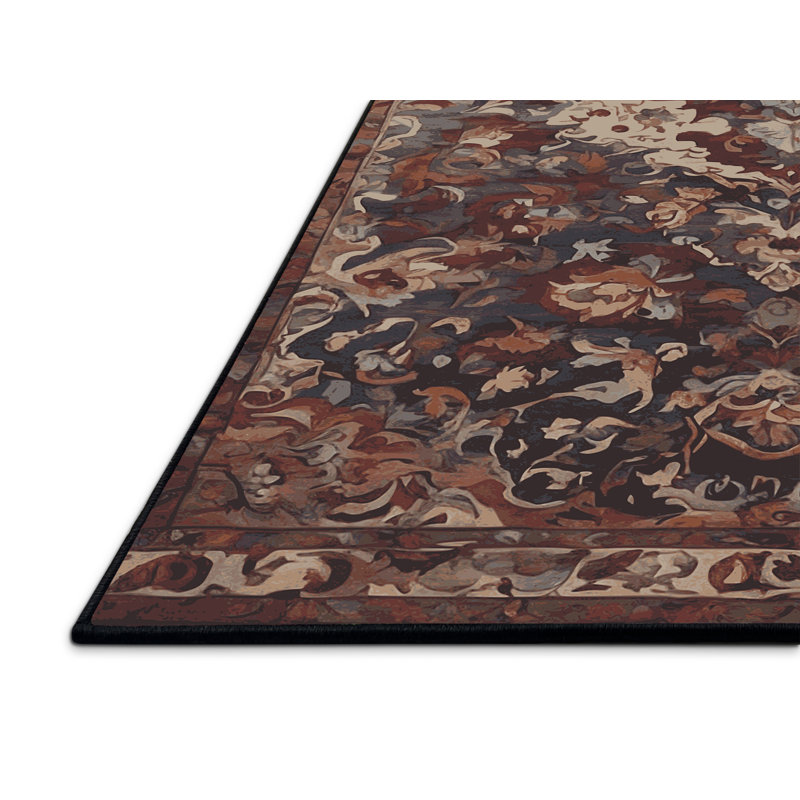 Tapis brun soyeux et moelleux, Carré 4 pi