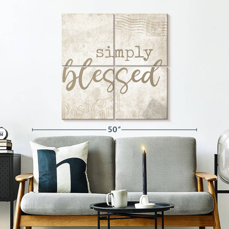Tergel Postcard Blessed, 32" H x 32" W