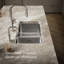 Undertone® 31-3/4" L x 18" W x 9-1/2" Under-Mount High/Low Double-Bowl Kitchen Sink