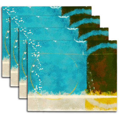 Napperon abstrait en polyester