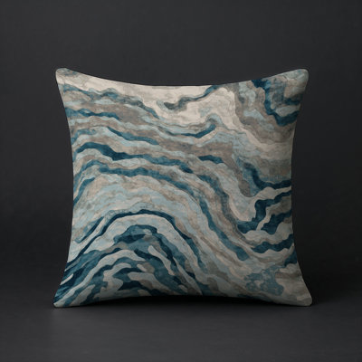Modern Contemporary Indoor and Outdoor Throw Pillow