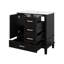 Ensemble d'armoire de salle de bain moderne avec lavabo 30 po, armoire de rangement avec porte à fermeture douce et 3 tiroirs