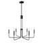 Luminaire de style chandelier rustique industriel moderne à 6 lumières Verneta