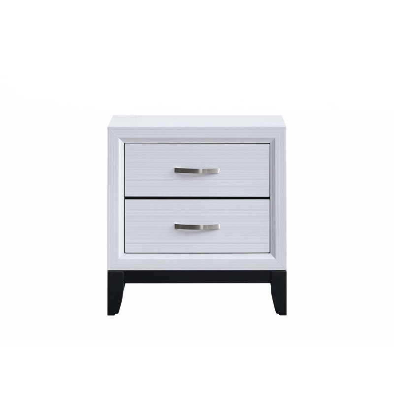 Table de chevet Glasgow G04390-N, blanc