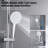 Shower Head With Handheld Shower System With 10" Rain Shower Head-118534827