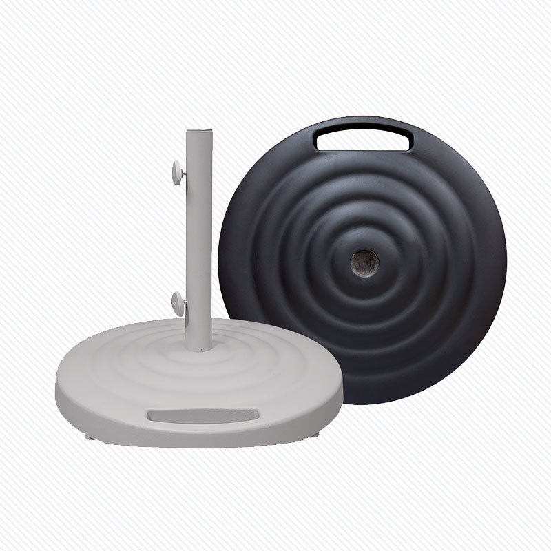 Monaco Round Umbrella Base with Wheels, Black