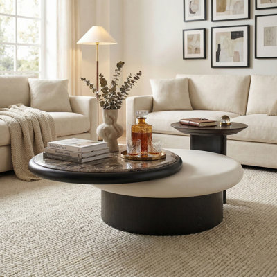 Pedestal Coffee Table with Storage