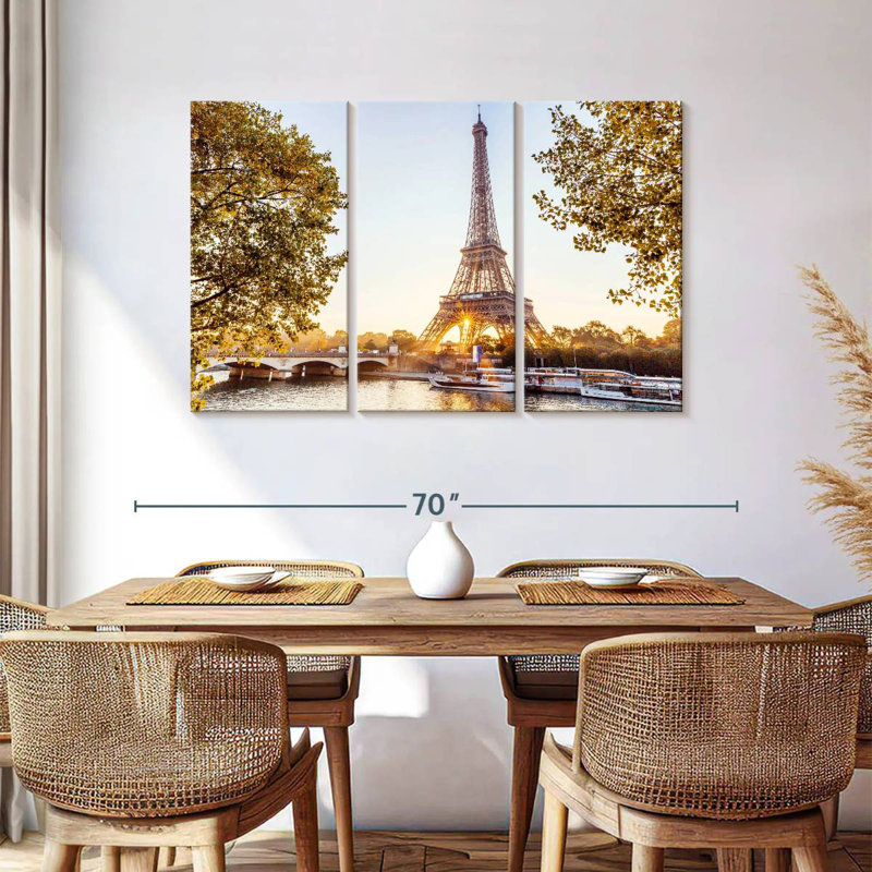 Rorry Paris Eiffel Tower Sunrise, 36" H x 57" W
