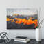 Orange Mountains In Italy - Wrapped Canvas-56628701