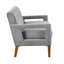 Mobilier de salon moderne 2 pièces: chenille grise, ressorts ensachés, pieds en bois massif et coussins de siège réversibles, capacité 3 avec revêtement en chenille, housses amovibles,-318532034