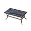 Ensemble de canapé et table basse en métal 2 pièces avec coussins en oléfine Sasaki-182647035