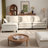 110"W Double Layer L-Shaped Sectional Sofa, Coral Fleece, 3-Seater Cloud Couch for Living Room-1943366394-1940608716