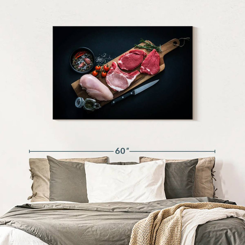 Yarlin Butcher's Meat Selection, 30" H x 45" W