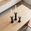 Ensemble de 3 chandeliers coniques en laiton, chandeliers décoratifs pour mariage, fêtes et centre de table-1902436723