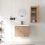 Ensemble de meuble-lavabo mural 24 po avec lavabo en résine et armoire murale-1868560738