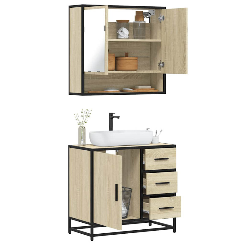Bathroom Furniture Suite, Sonoma Oak