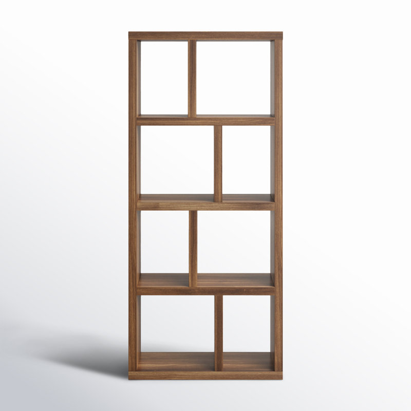 Stetson 4 Level Cube Unit Bookcase, Walnut