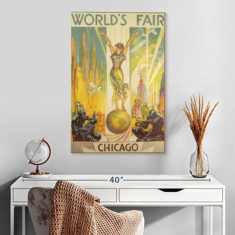 Affiche Tergel Century Of Progress, H 30 po x l 20 po