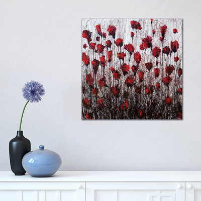 Poppies In Love by Donatella Marraoni - Painting on Canvas