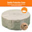 Table classique pour foyer d'extérieur rond en béton au propane H 11 po x l 30 po 50000BTU