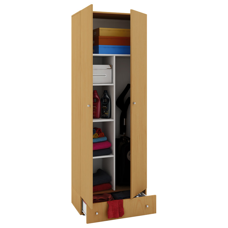 Fallon 2 -Door, Tan, 198cm x 70cm W x 40cm D