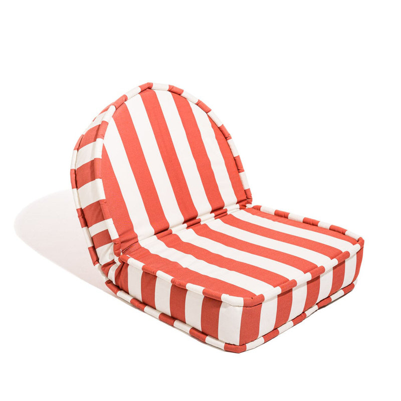 Chaise longue inclinable, Rouge