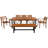 Outdoor Wood Dining Set For 7-8 Person