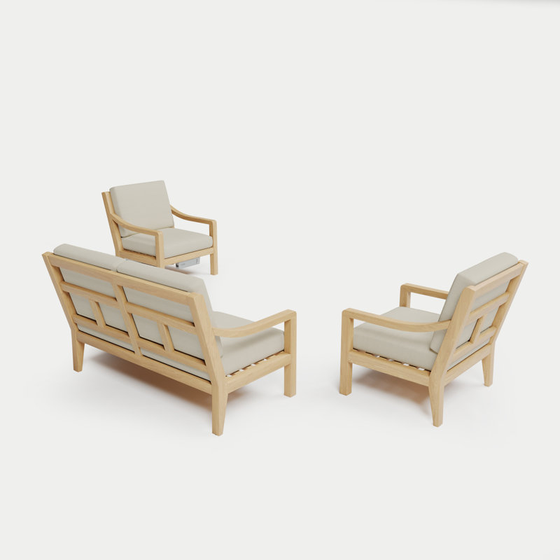 Solerno Heated Loveseat Set, Eggshell
