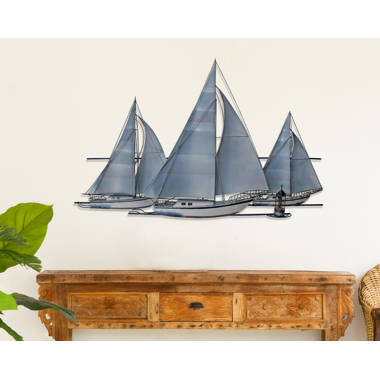 Handmade Coastal Wall Decor on Metal