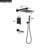 Shower Faucet System, Pressure Balancing Shower System 10” Rainfall Tub And Shower Faucet With Pressure Balancing Valve