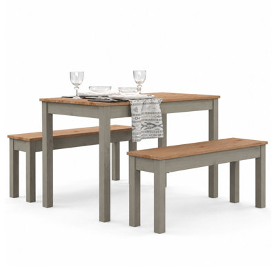 Corona Linea 4 -Person Pine Solid Wood Dining Set
