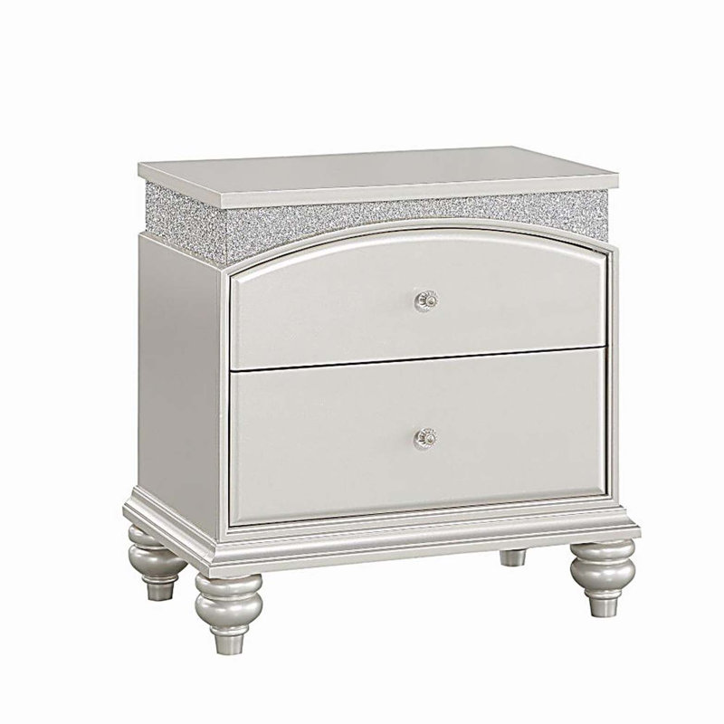 Maverick Platinum Finish Night Stand