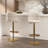 Kitchen Islands Include 4 Bar Stools,72" Home Bar Table with Wine Rack Island Table Set for Dining Room