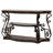 Gretta Merlot 2-Shelf Sofa Console Table