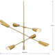 Circe 6 Light Metal Dimmable Chandelier