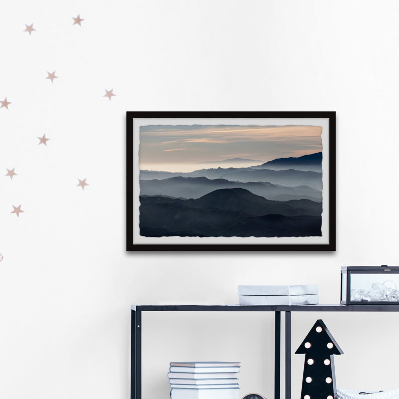 Dawn In The Mist - Single Picture Frame Print, 38cm H x 45cm W x 3.81cm D
