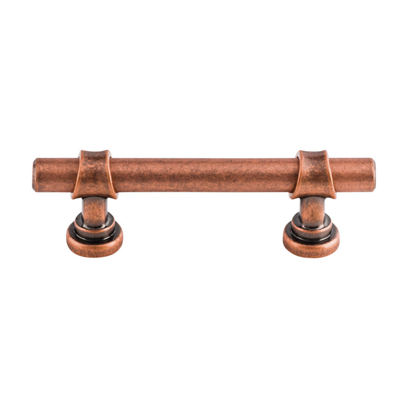 Bit Bar Pull, Antique Copper, 3" Center to Center