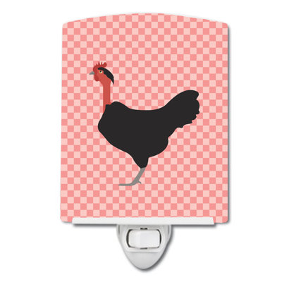 Naked Neck Chicken Check Ceramic Night Light