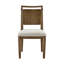 Chaise d'appoint brune, paquet de 2