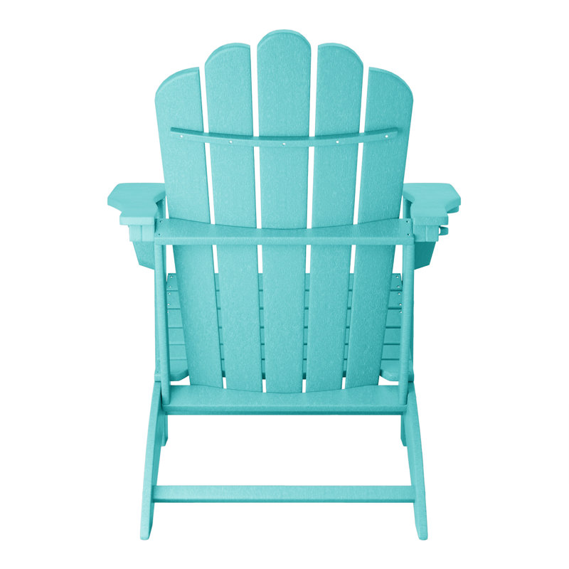 Chaise Adirondack d'extérieur en poly (ensemble de 2), Turquoise